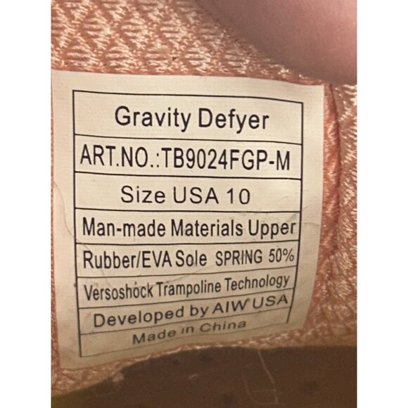 Gdefy Gravity Defier Mighty Walk womens Shoes Sz 10 Grey Pink Comfort Support - Picture 10 of 11
